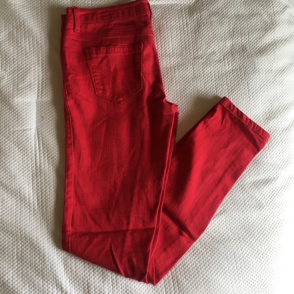 Aeropostale Red Skinny Jeans